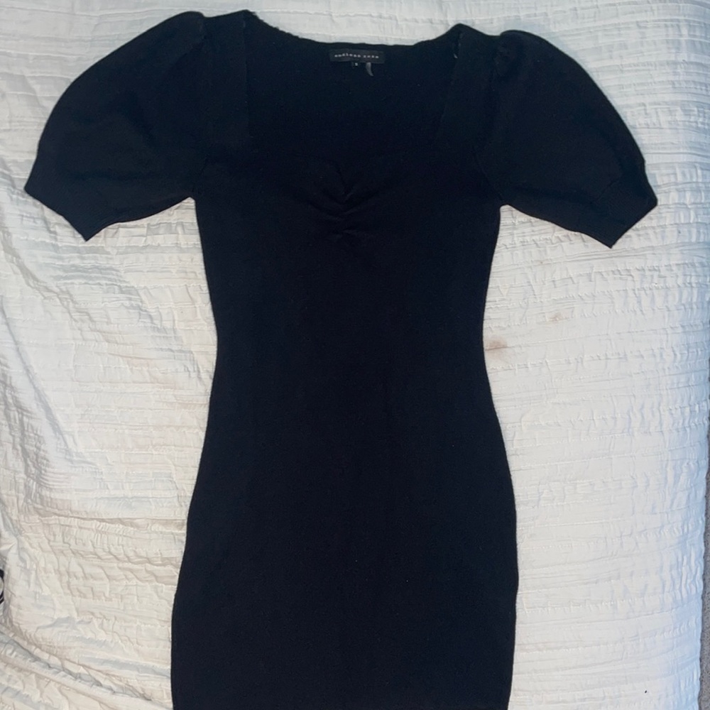 Women’s black square neck body on dress
